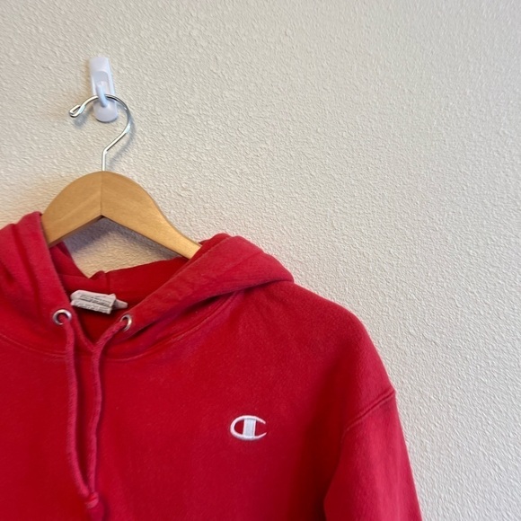 Champion Red Reverse Weave Hoodie - Picture 5 of 10